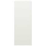 vidaXL Portant de bois de chauffage blanc 60x40x100 cm acier