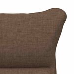 vidaXL fauteuil Marron 69 x 74 x 93 cm Tissu Sherpa