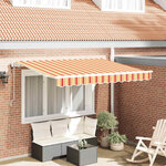 vidaXL Auvent Rétractable Jaune 300 x 200 cm tissu