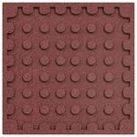 vidaXL Dalles de Protection Anti-Chute 24 Pièces Rouge 50 x 50 cm
