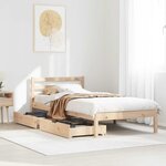 vidaXL Cadre de lit sans matelas 90x190 cm bois de pin massif