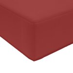 vidaXL Coussin de canapé d'extérieur 2 Pièces Bordeaux Polyester