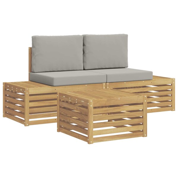 vidaXL Ensemble de canapés d'extérieur 4 Pièce