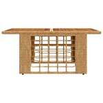 vidaXL Table de jardin relevable Naturel 100 x 55 x 37 cm