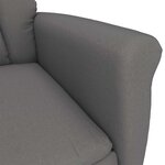 vidaXL Chaise de massage Gris foncé 70.5 x 96.5 x 95 cm Polyester