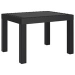 vidaXL Table de jardin anthracite 59x47x40 cm PP
