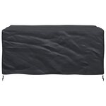 vidaXL Housse pour mobilier d'extérieur Noir 172 x 113 x 73 cm 210D