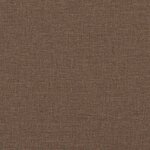 vidaXL Canapé à 3 places avec repose-pieds Marron 180 cm Tissu
