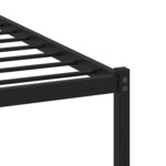 vidaXL Cadre de lit en métal sans matelas chêne fumé 140x190 cm