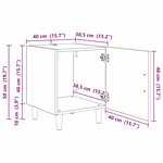 vidaXL Cabinet de chevet Chêne noir 40 x 40 x 50 cm Bois d'ingénierie