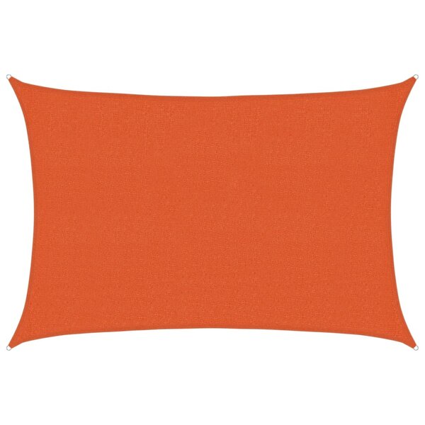 vidaXL Voile d'ombrage 160 g/m² Orange 2 5x4 m PEHD