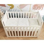 Couette 75 x 120 cm chaude 100 polyester Fibre creuse siliconée - 1 personne - Blanc