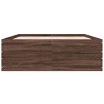 vidaXL Cadre de lit sans matelas chêne marron 140x200 cm