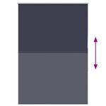 vidaXL Store enrouleur occultant largeur du tissu 110 7 cm polyester