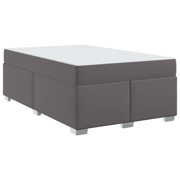 vidaXL Cadre de lit Gris 120 x 200 cm Faux cuir