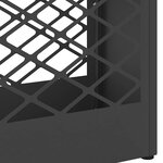vidaXL Porte-parapluie avec stockage Noir 28 x 12 x 41 cm Acier