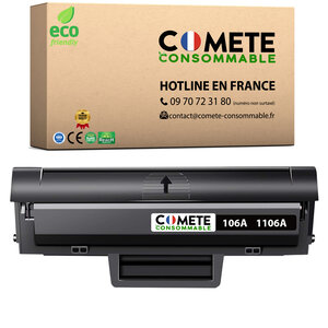 106A - 1 Toner compatible HP 106A W1106A Noir - Entreprise française