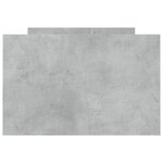 vidaXL Cadre de lit tête de lit et pied de lit gris béton 75x190 cm