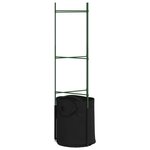vidaXL Cages à tomates avec sacs à plantes 6 Pièces 116 cm acier et PP