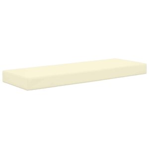vidaXL Coussin de Siège d'Extérieur Crème 115 x 40 x 8 cm