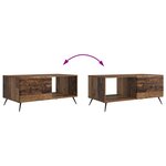 vidaXL Table basse Bois ancien 90 x 50 x 40 cm Bois d'ingénierie