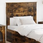 vidaXL Tête de lit avec tête de lit Chêne fumé 75 cm Bois d'ingénierie