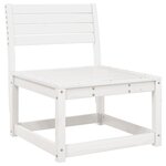 vidaXL Canapés de jardin avec coussins 2Pièces blanc bois de pin massif