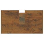 vidaXL Armoire de bain Chêne fumé 60x33x60 cm Bois d'ingénierie