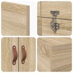 vidaXL Cadre de lit Chêne sonoma 200 x 90 x 31 5 cm Bois d'ingénierie
