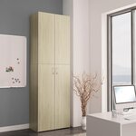 vidaXL Armoire de bureau Chêne sonoma 60x32x190 cm Bois d'ingénierie