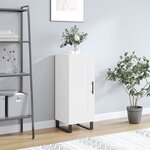 vidaXL Buffet blanc 34 5x34x90 cm bois d'ingénierie