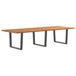 vidaXL Table à manger 320x120x74 cm bois de chêne massif rectangulaire