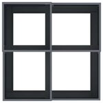 vidaXL Cache-pot de jardin Anthracite 80 x 80 x 48 cm Acier
