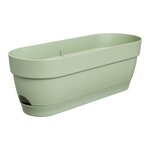 Balconnière ovale avec réservoir 50 x 18 2 hauteur 17 cm - Vert