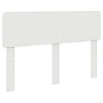 vidaXL Cadre de lit avec tête de lit Blanc 160 x 200 cm Pin massif