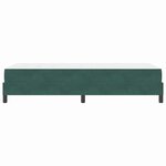 vidaXL Lit boxspring avec matelas Vert foncé 80 x 220 cm Velours