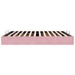 VidaXL Cadre de lit ottoman sans matelas rose 160x200 cm velours