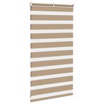 vidaXL Store zèbre marron sable largeur du tissu 80 9 cm polyester