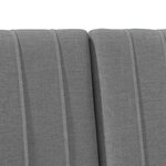 vidaXL Tête de lit capitonnée Gris foncé 180 cm Pin massif