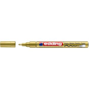 Marqueur Peinture brillante 751 Or Pointe Ronde 1-2 mm x 10 EDDING