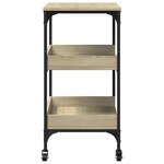 vidaXL Chariot de cuisine chêne sonoma 60x41x80 5 cm bois d'ingénierie