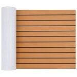 vidaXL Tapis de bateau Rayé Marron et noir 240 x 60 cm EVA