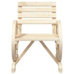 vidaXL Chaises de jardin Bois de sapin massif