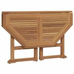 vidaXL Ensemble à manger d'extérieur pliable 5 Pièces Bois solide de teck