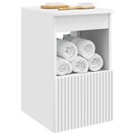 vidaXL Armoire de salle de bain Blanc 30 x 44 5 x 50 cm