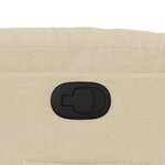 vidaXL Fauteuil inclinable Crème Tissu