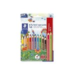 Etui de 12 Crayons de couleur triangulaire Noris Club super jumbo STAEDTLER