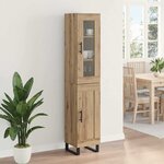vidaXL Haut Armoire Chêne artisanal 69 5 x 34 x 180 cm
