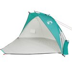 vidaXL Tente de plage vert d'eau 268x223x125 cm 185T polyester