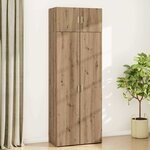 vidaXL Armoire de rangement chêne artisanal 80 x 42 5 x 225 cm